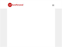 Tablet Screenshot of europersonal.info